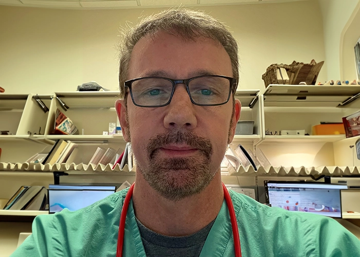 healthcare professional headshot in medical office