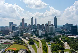 photography of a city by day