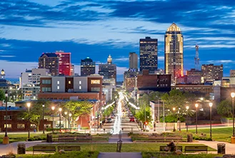 photography of a city at night