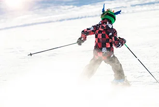 person skiing