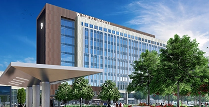 modern brown building with brown walls