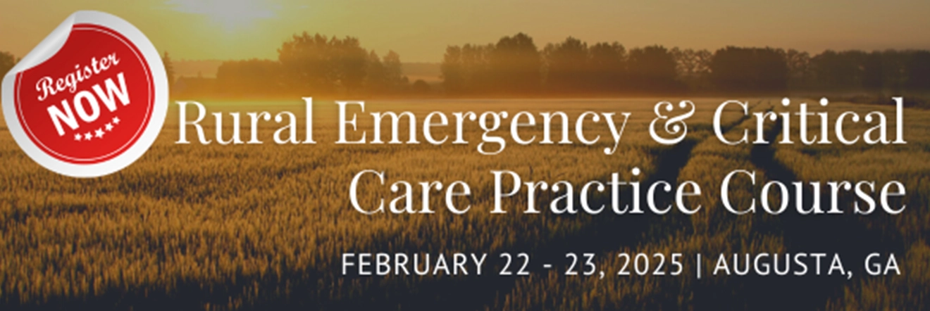 Image that reads Rural Emergency