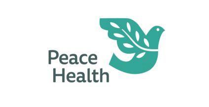 The official PeaceHealth logo featuring their signature teal 